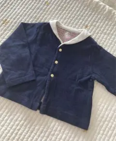 ★プチバトー★カーディガン・マリンテイスト・セーラー・ネイビー・12M74cm