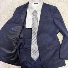 美品✨ゼニア　セットアップ　スーツ　ネイビー