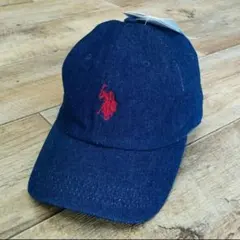 新品 USPOLO ASSN インディゴ デニム キャップ