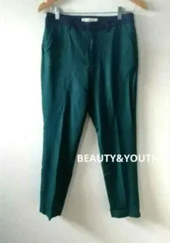 BEAUTY&YOUTH ビューティアンドユース テーパードパンツ スラックス