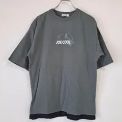PEANUTS JOE COOL スヌーピー 半袖Tシャツ LL グレー