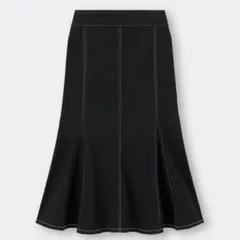 ステッチマーメイドミディスカート GU
