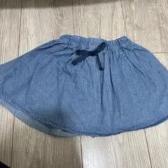 アプレレクール　デニムフレアキュロットスカート　90サイズ
