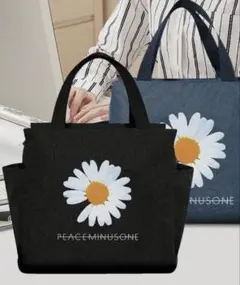 週末値下げ❣️G-DRAGOND ジヨン 推し活 デイジー模様 ランチバック 黒色