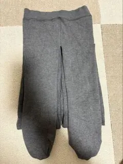 HEATTECH EXTRA WARM グレー レギンス タイツ　L