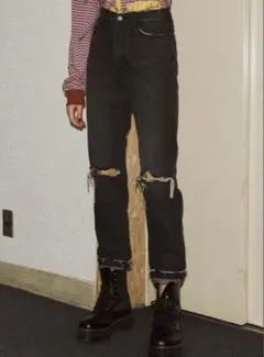 jouetie ベーシックダメージボーイズデニム　ブラック