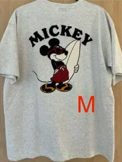 新品　M ディズニー　ミッキー　Tシャツ M メンズ　サガラ刺繍　サングラス