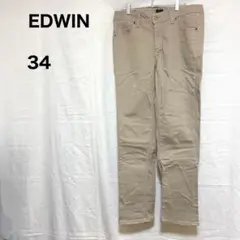 【即日発送】 EDWIN エドウィン 【34】 ベージュ パンツ ズボン