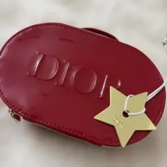 Dior 赤 オーバルポーチ・スターチャーム付き