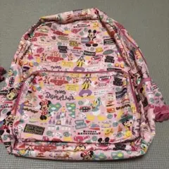 美品 ディズニー ランド モチーフ リュックサック パーク内正規品