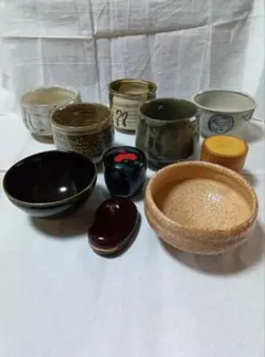 携帯用茶道具　野天かご　茶入れ　抹茶碗　棗　等工芸品 携帯用茶道具 野天かご 茶入れ 抹茶碗 棗 等工芸品 - メルカリ