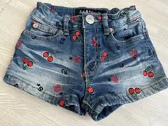 SISTER JENNI チェリー刺繍デニムショートパンツ