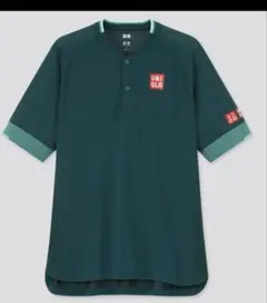 UNIQLO RFドライEX 21 AUS ダークグリーン ポロシャツ Mサイズ