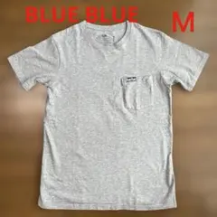 BLUE BLUE ブルーブルー　ポケット付きTシャツ ライトグレー　Ｍサイズのサムネイル