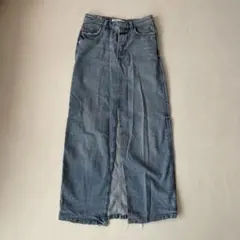 ZARA デニムブルー ロングスカート