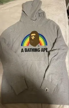 【希少】90’s 旧タグ A BATHING APEレインボー エイプ パーカー
