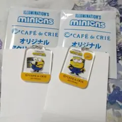 2個セット！ミニオンズ！カフェドクリエオリジナルアクリルチャーム