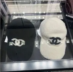 レア！CHANEL ボアキャップ 黒