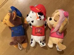 パウ・パトロール ぬいぐるみ チェイス　マーシャル　スカイ　3体セット