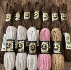 DMC刺繍糸 4番 タペストリーウール　12かせ