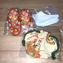 七五三　3歳　バッグ・草履・足袋型靴下セット