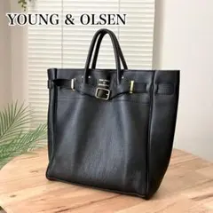 ⭐️未使用品⭐️　ヤングアンドオルセン　フレームワーク別注　レザーポーチ　黒 YOUNG&OLSEN/ヤングアンドオルセン】別注ストラップ付き2WAY