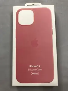 iPhone 15 純正品 シリコーンケース ピンク