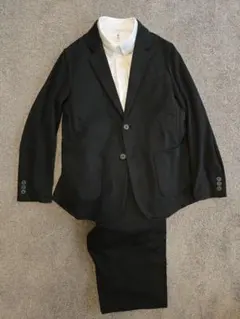 ユニクロキッズフォーマル　ジャージージャケット、パンツ、シャツセット160cm