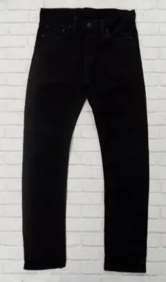 G359　リーバイス510　スキニーデニムパンツ　ブラック　ジーンズ　黒パッチ