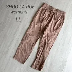 【シューラルー】 テーパードパンツ ピンク 美脚シルエット LL 夏 極美品のサムネイル