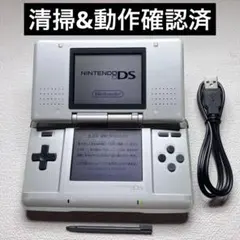 md2【清掃&動作確認済】Nintendo DS 初代 プラチナシルバー本体