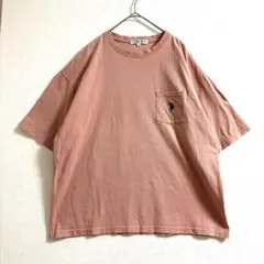 U.S. POLO ASSN. 半袖　Tシャツ　ピンク　 M 刺繍ロゴ入り