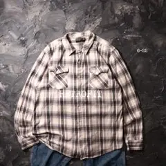 RETROFIT ネルシャツ オンブレチェッコットン