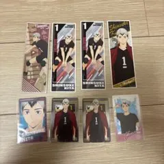 ハイキュー 北信介 まとめ売り ロングステッカー、トレーディングカード