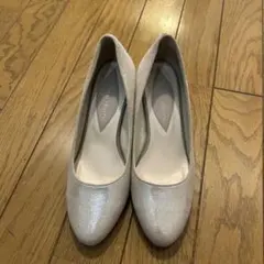 結婚式　フォーマル　ハイヒール　オリエンタルトラフィック シルバー パンプス