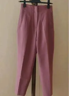 【ZARA ザラ】 ハイウェスト　テーパードパンツ　xs センタープレス