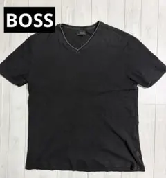 【お買得】 HUGO BOSS Vネック Tシャツ ブラック　Mサイズのサムネイル