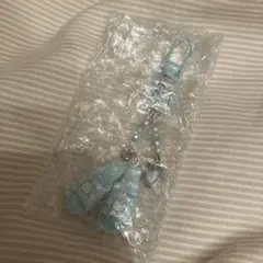 ハローキティ　シークレットキーホルダー　ミニチュアキルト　水色 スリッパ