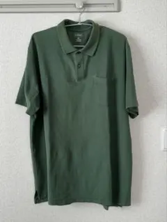 L.L.Bean 上質鹿の子ポロシャツ XXL｜深緑×シェル調ボタン