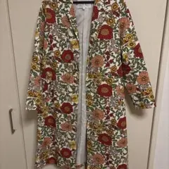 E hyphen world gallery 花柄ロングシャツワンピース S