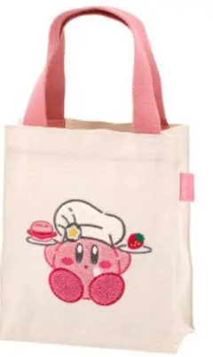 （新品・未開封） 星のカービィ ふわふわ刺しゅう スクエアトートバッグ　紙袋付