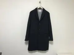 本物アーバンリサーチドアーズURBANRESEARCHロングチェスターコート紺M