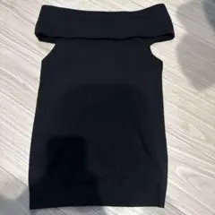 【LAGUNAMOON】オフショルダーリブニットプルオーバー