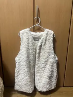 one way フリース ノースリーブ ベスト ホワイト