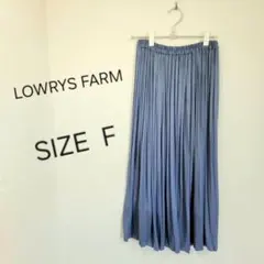 LOWRYS FARM ローリーズファームプリーツスカート SIZE F ブルー