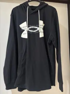 アンダーアーマー　フード付きパーカー XXL メンズ　黒　長袖
