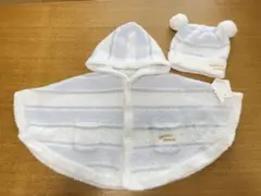 ジェラピケ　ポンチョ&キャップ