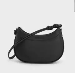 CHARLES & KEITH サビーヌ ノットストラップカーブショルダーバッグ