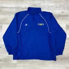 古着 00年代 ADIDAS アディダス ハーフジップナイロンジャケット XL
