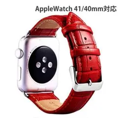 Apple Watch 41mm40mm バンド レザー 交換 ベルト ワニ型押